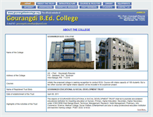 Tablet Screenshot of gourangdibedcollege.org